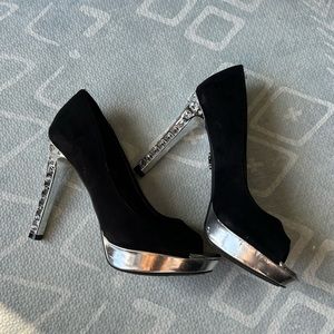Jewel studded heels